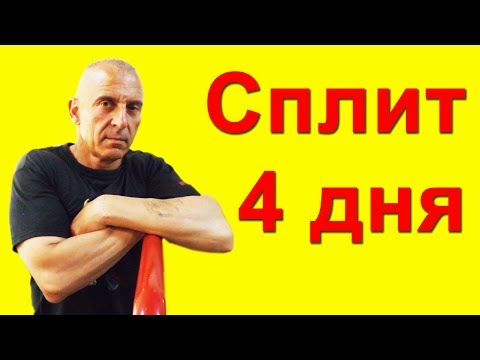 Видео: Сплит программа тренировок на 4 дня