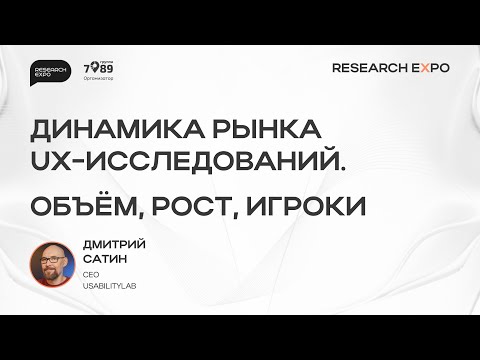 Видео: Research Expo 2024. Дмитрий Сатин - Динамика рынка