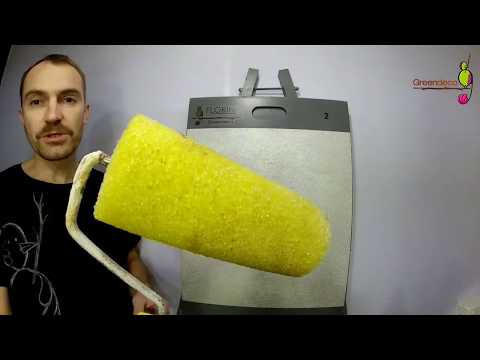 Видео: Нанесение декоративной штукатурки Florina Fine. Образец 2