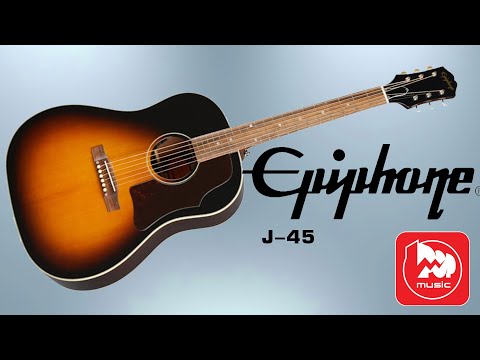 Видео: Электроакустическая гитара Epiphone J-45 Aged Vintage Sunburst