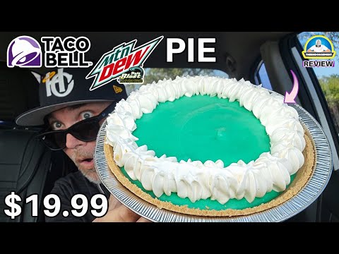 Видео: Обзор пирога Taco Bell® Mountain Dew® Baja Blast! 🌊🍋‍🟩🥧 | Пирог ограниченной серии за 19,99 $ | t...