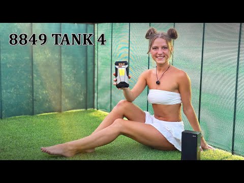 Видео: UNIHERTZ 8849 TANK 4 СМАРТФОН С ПРОЕКТОРОМ И ПНВ
