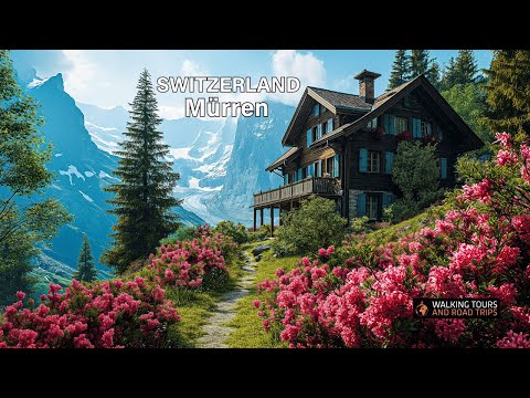 Видео: Знакомство с Мюрреном: пешеходная экскурсия по швейцарской деревне в Швейцарии - видео 4k