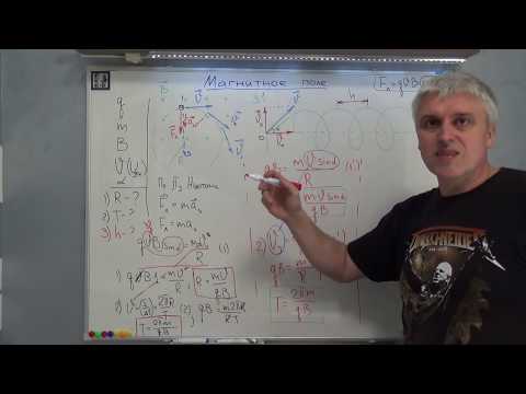 Видео: Движение заряженной частицы по винтовой линии (задача).