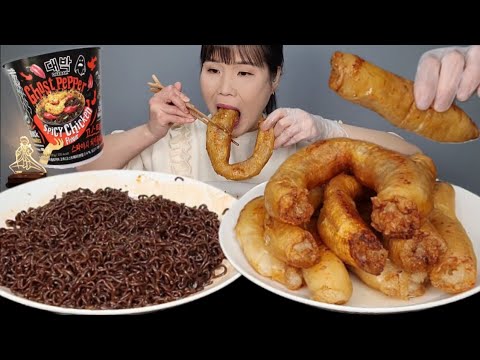 Видео: Самый острый рамен Дэчана 🍜 Ghost Pepper Ramen 🌶 Мокбанг с огурцами
