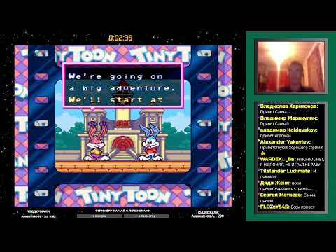 Видео: Tiny Toon Adventures: Buster Busts Loose [Challenge] (Super Nintendo, SNES) прохождение