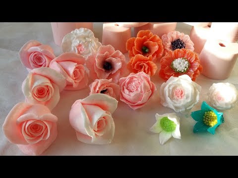 Видео: Новые силиконовые формы для мыла. Цветы. New silicone molds for soap.Flowers.