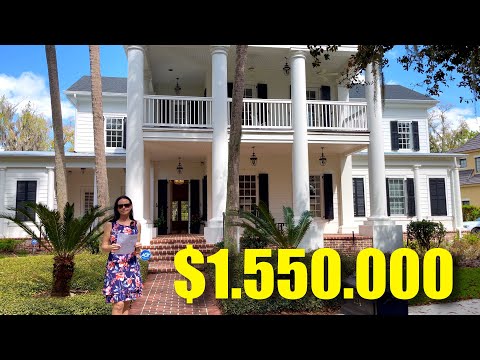 Видео: США. ОБЗОР ДОМА в богатом районе за $1.550.000 / Celebration Florida