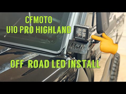 Видео: Модернизация светодиодных фонарей CFMOTO U10 Pro Highland | Ночная езда стала еще лучше!
