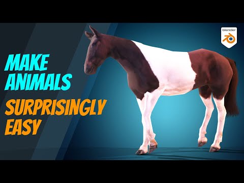 Видео: Создание животных в Blender 3 — простой способ