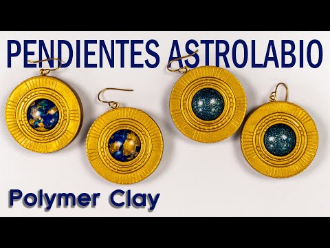 Видео: Серьги Astrolabio - самоучитель по работе с полимерной глиной [Sub] | Ana Belchí