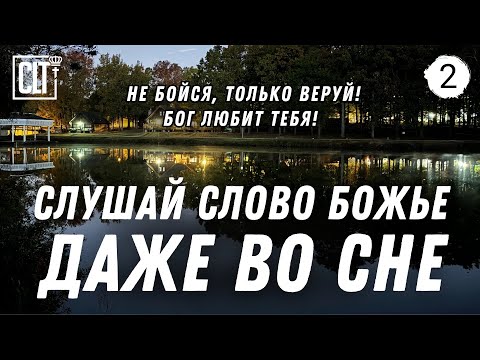 Видео: Не можешь уснуть? Слушай Слово Божье даже во сне! | Домик у озера поздним вечером | Relaxing