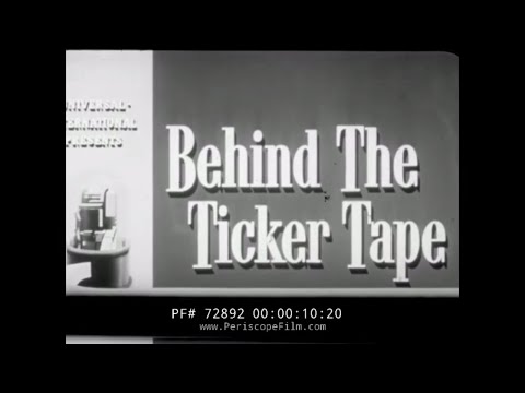 Видео: Исторический фильм «Уолл-стрит» Нью-Йоркская фондовая биржа «За тикерной лентой» 72892