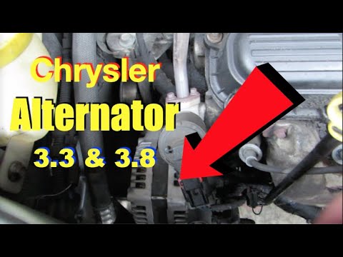 Видео: Замена генератора 3.3 и 3.8 Chrysler Town and Country