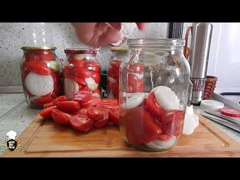 Видео: Вкусный рецепт  консервированных  помидоров  на зиму. Рецепт с желатином.