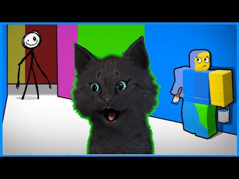 Видео: Цвет или смерть РОБЛОКС 🐱 Roblox и Супер Кот