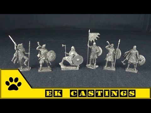Видео: EK Castings. ВИМ, оловянные солдатики - Викинги. Выпуск 2