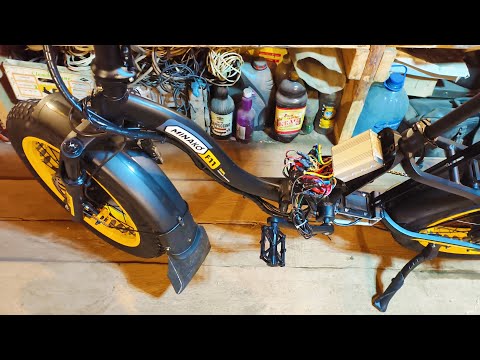Видео: Брызговики на электрофэтбайк Minako F11 dual. Приехал в гараж вновь
