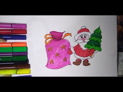 Видео: КАК НАРИСОВАТЬ ДЕДА МОРОЗА/ QOR BOBO RASMINI CHIZISH/АЯЗ АТА СУРОТ ТАРТУУ/АЯЗ АТА СУРЕТ САЛУ