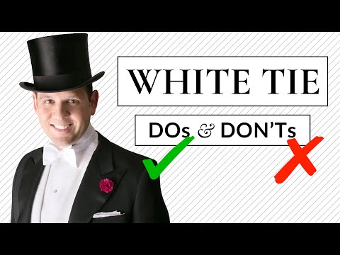 Видео: Что можно и чего нельзя делать в White Tie: руководство по дресс-коду для фрака и пышной формы