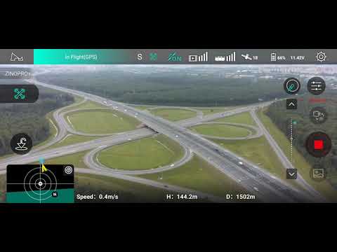 Видео: Тестовый полёт на hubsan zino pro plus