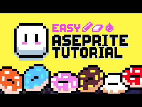 Видео: Учебник Aseprite для начинающих (пиксельная графика)