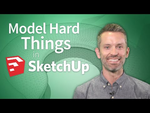 Видео: Учебное пособие по SketchUp — Как моделировать сложные вещи (7 советов)