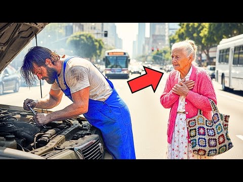 Видео: МОЛОДОЙ БЕЗДОМНЫЙ МЕХАНИК починил машину пожилой женщины   спустя несколько дней его жизнь