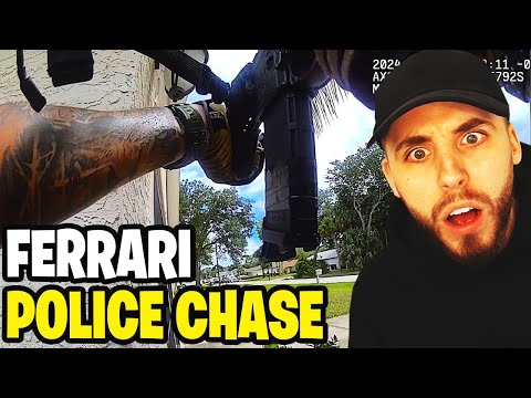 Видео: Скоростная погоня на Ferrari за разыскиваемым беглецом