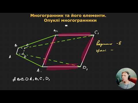 Видео: 11Г1.2. Многогранник та його елементи. Опуклі многогранники