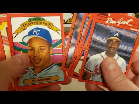 Видео: Обновление канала! Ищу карточки с ошибками в бейсбольной коробке Донрусса 1990 года!