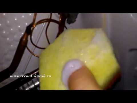 Видео: Холодильник Samsung RL63GCBSW. Утечка на испарителе