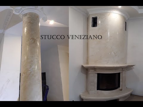 Видео: Венецианская штукатурка под мрамор / Stucco Veneziano marble effect