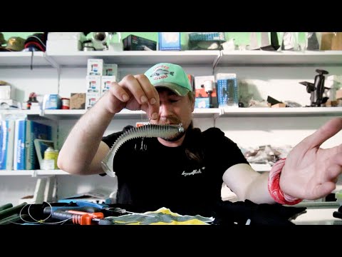 Видео: Оснащение крупного силикона на примере Keitech Swing Impact Fat