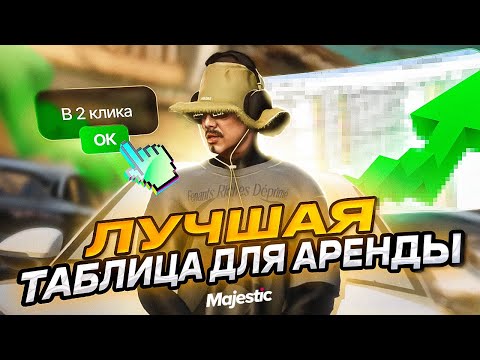 Видео: ЛУЧШАЯ ТАБЛИЦА ДЛЯ АРЕНДЫ | КАК ЗАРАБАТЫВАТЬ БОЛЬШЕ | MAJESTIC RP
