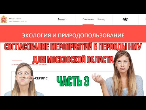 Видео: Согласование мероприятий в периоды НМУ для Московской области. Часть 3