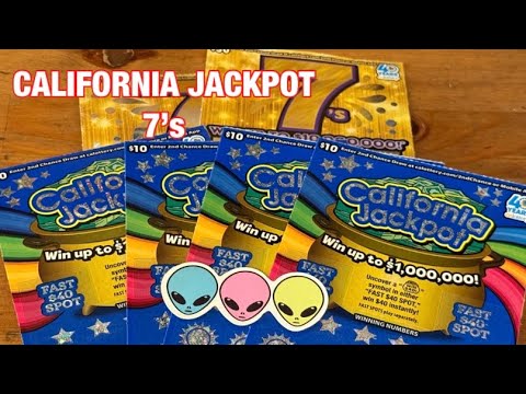 Видео: Билеты на джекпот и семерки в Калифорнии ‼️Калифорнийские лотерейные билеты 🤞🍀🍀🍀