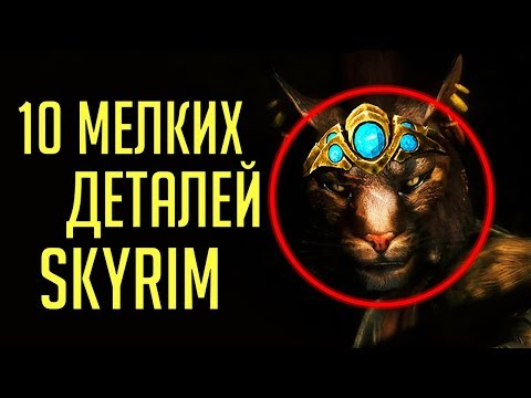 Видео: Skyrim - 10 мелких интересных деталей, о которых вы могли не знать в Скайриме! ( Секреты #296 )