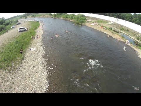 Видео: КОМСОМОЛЬСК-НА-АМУРЕ. ХАБАРОВСКИЙ КРАЙ. НА УЛИЦЕ +32 С. СВЕЖАЯ ПРОХЛАДНАЯ ГОРНАЯ РЕКА. 29 ИЮНЯ 2025.