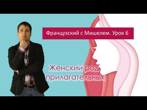 Видео: Урок французского языка 6. Французский с Мишелем. Женский род прилагательных.