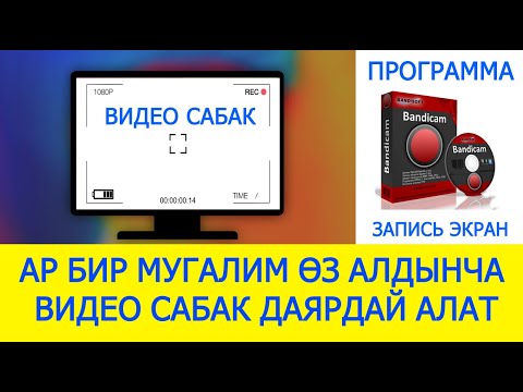 Видео: Кантип видео сабактарды тартса болот