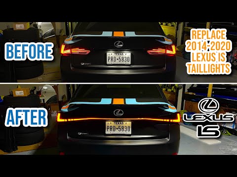 Видео: Обновление/замена задних фонарей Lexus IS 2014-2020