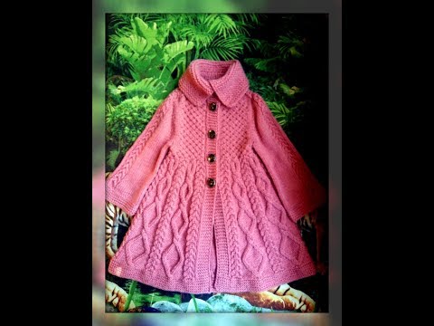 Видео: Вяжем спицами - пальто Милана. Часть 3