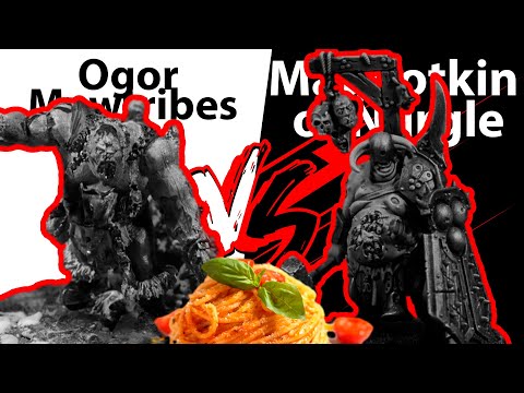 Видео: Maggotkin of Nurgle vs Ogor Mawtribes | Паста Горя