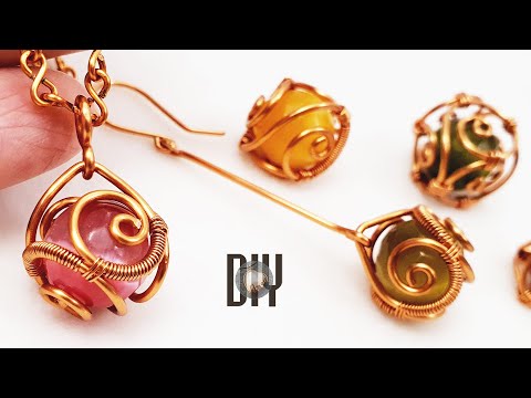 Видео: Простая клетка | Кулон | Как завернуть камни без дырок | Сделай сам 663