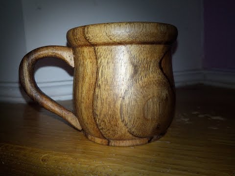 Видео: Как изготовить чашку для чая, кофе на токарном по дереву. Материал грецкий орех.