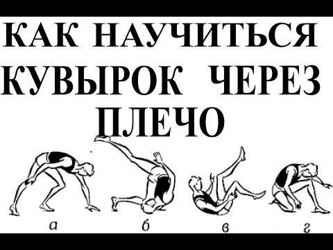 Видео: Кувырок вперёд и назад через плечо.