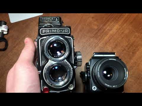 Видео: Bronica sq-a VS Yashica mat 124G. Субьективно
