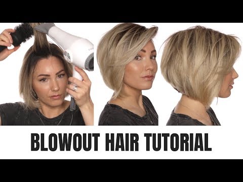 Видео: УРОКИ ПО УКЛАДКЕ BLOWOUT || короткие волосы