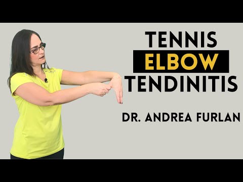 Видео: Теннисный локоть - боковой эпикондилит - боль в локте и тендинит от доктора Андреа Фурлан